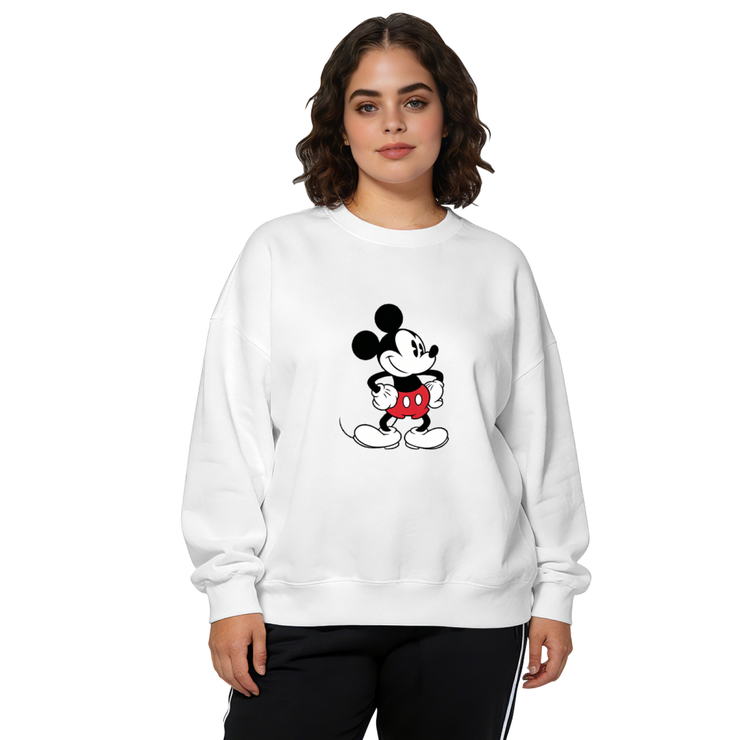 Vintage Classic Mickey Mouse Retro Cartoon Crewneck Sweatshirt