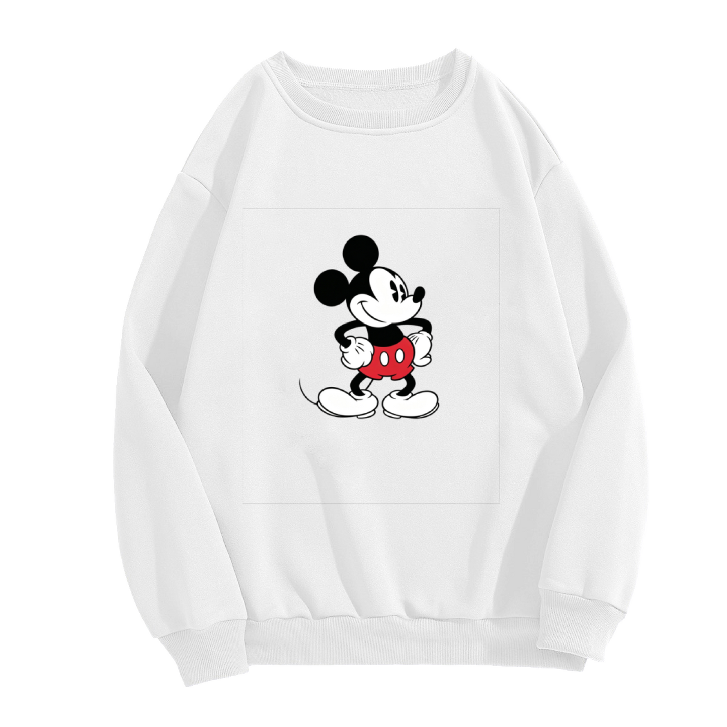 Vintage Classic Mickey Mouse Retro Cartoon Crewneck Sweatshirt