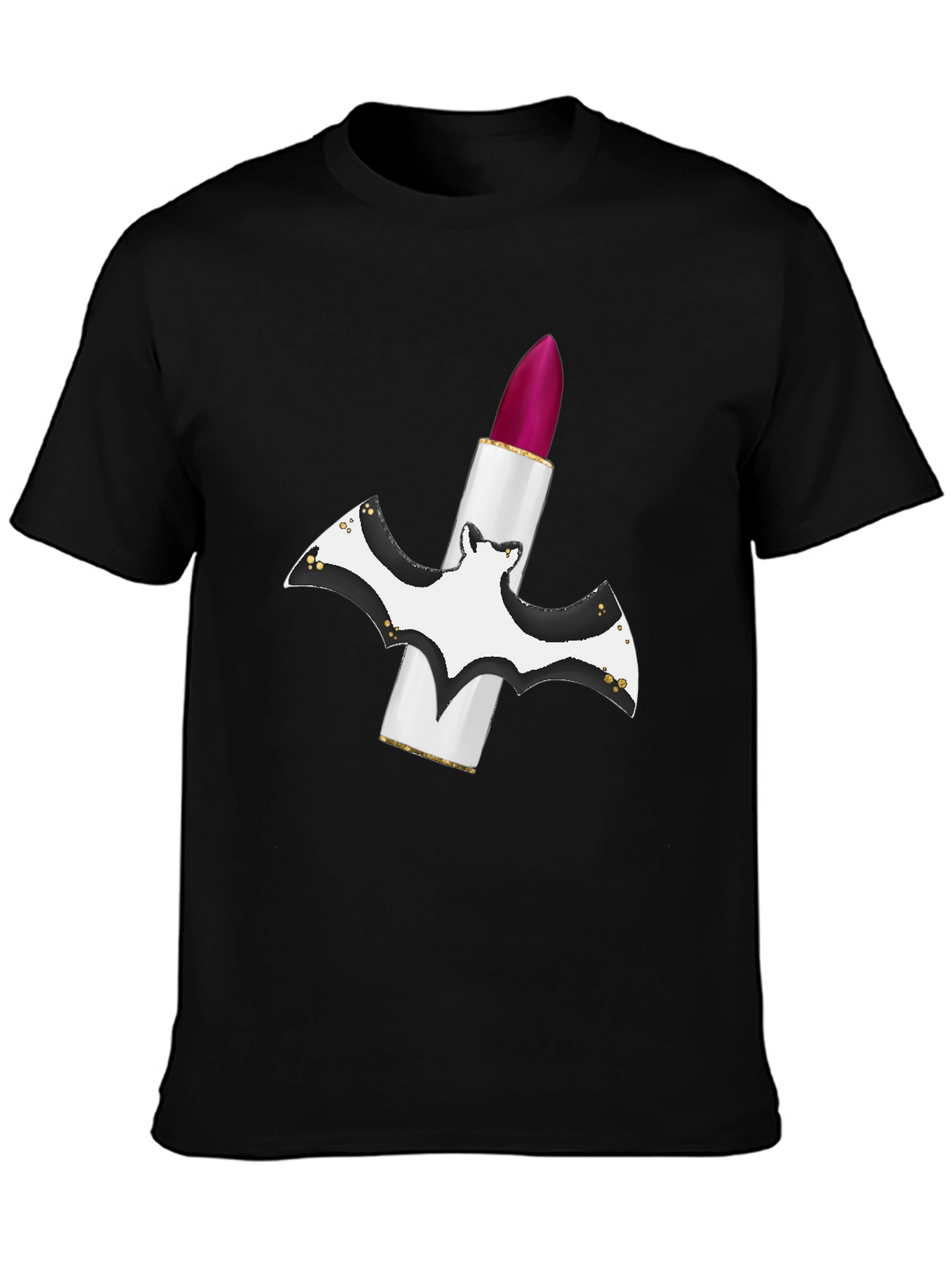 Bat Lipstick T-Shirt - Spooky Chic