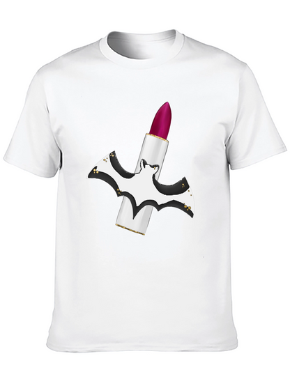 Bat Lipstick T-Shirt - Spooky Chic