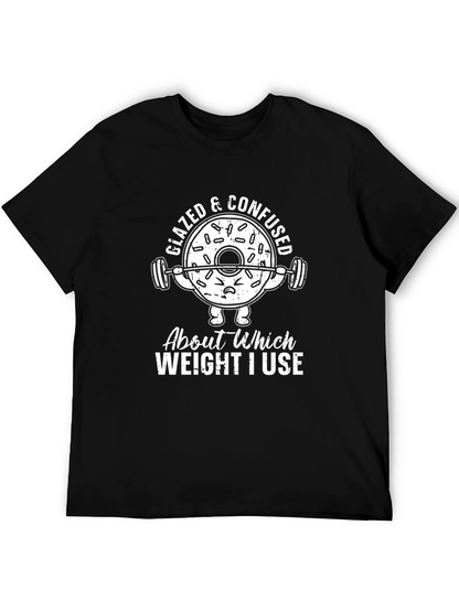 Glazed & Confused Donut Gym Workout T-Shirt
