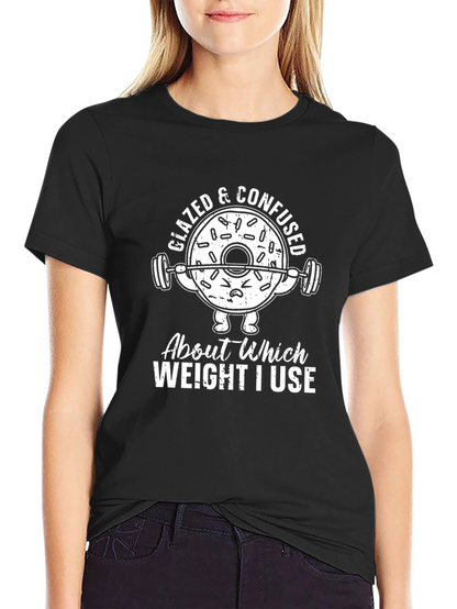 Glazed & Confused Donut Gym Workout T-Shirt
