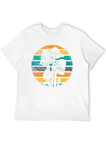 Mushroom Graphic Tee Retro Style