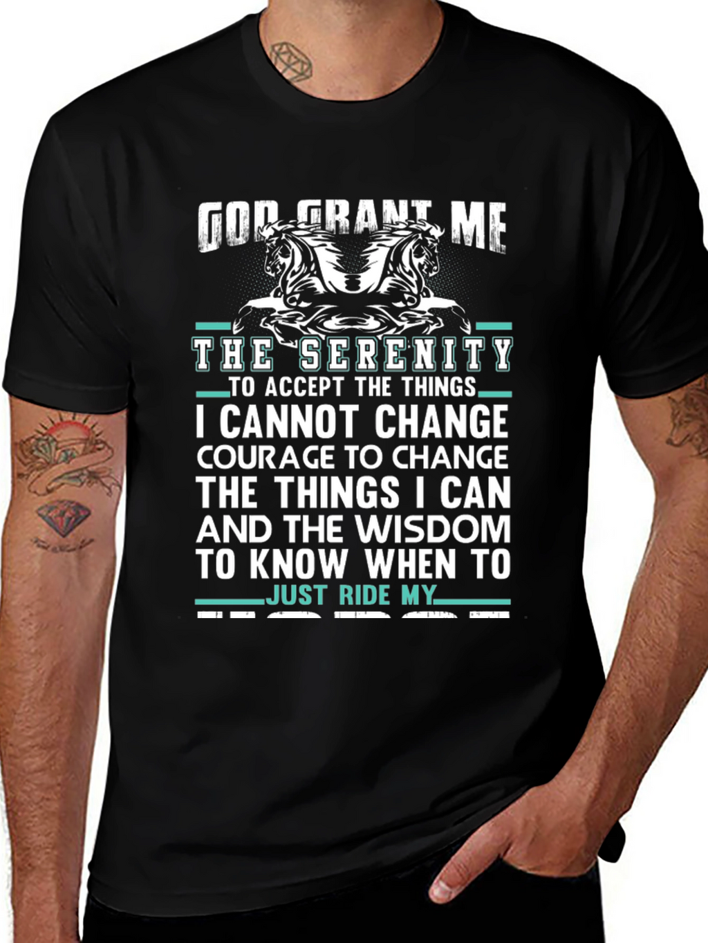 Serenity Prayer Horse Lover T-Shirt