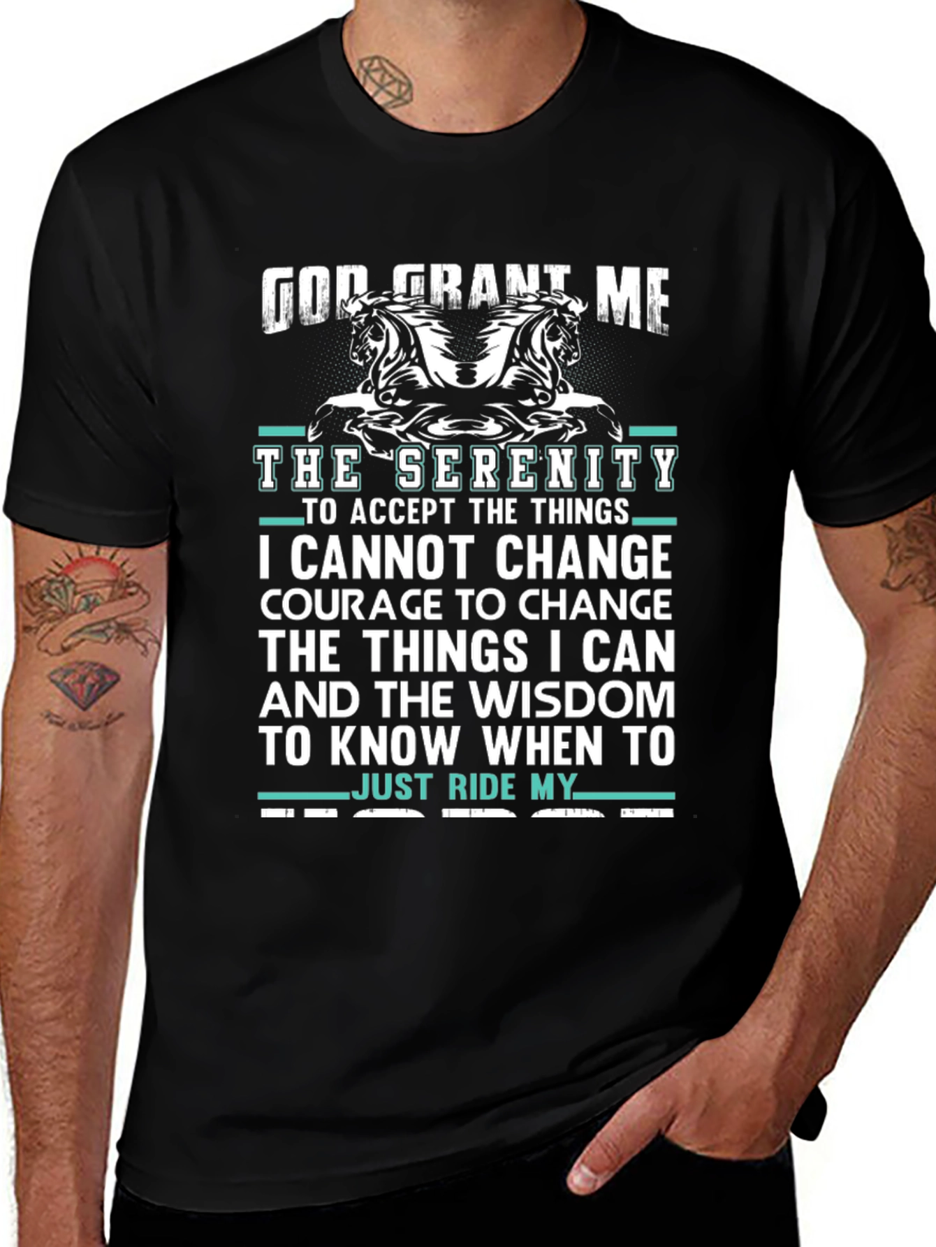 Serenity Prayer Horse Lover T-Shirt