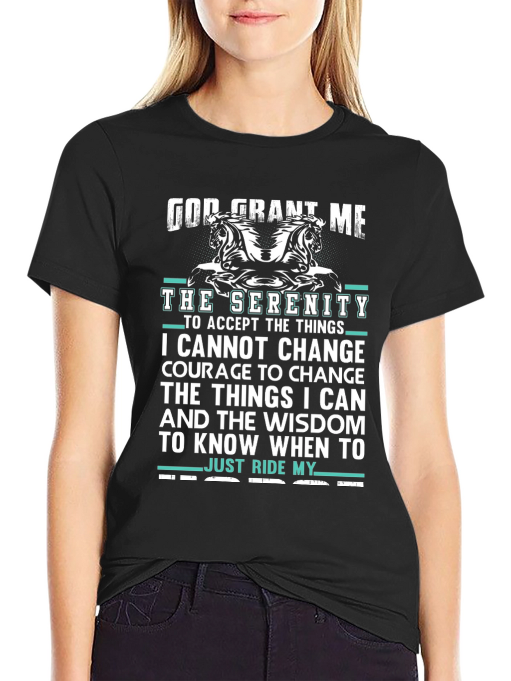 Serenity Prayer Horse Lover T-Shirt