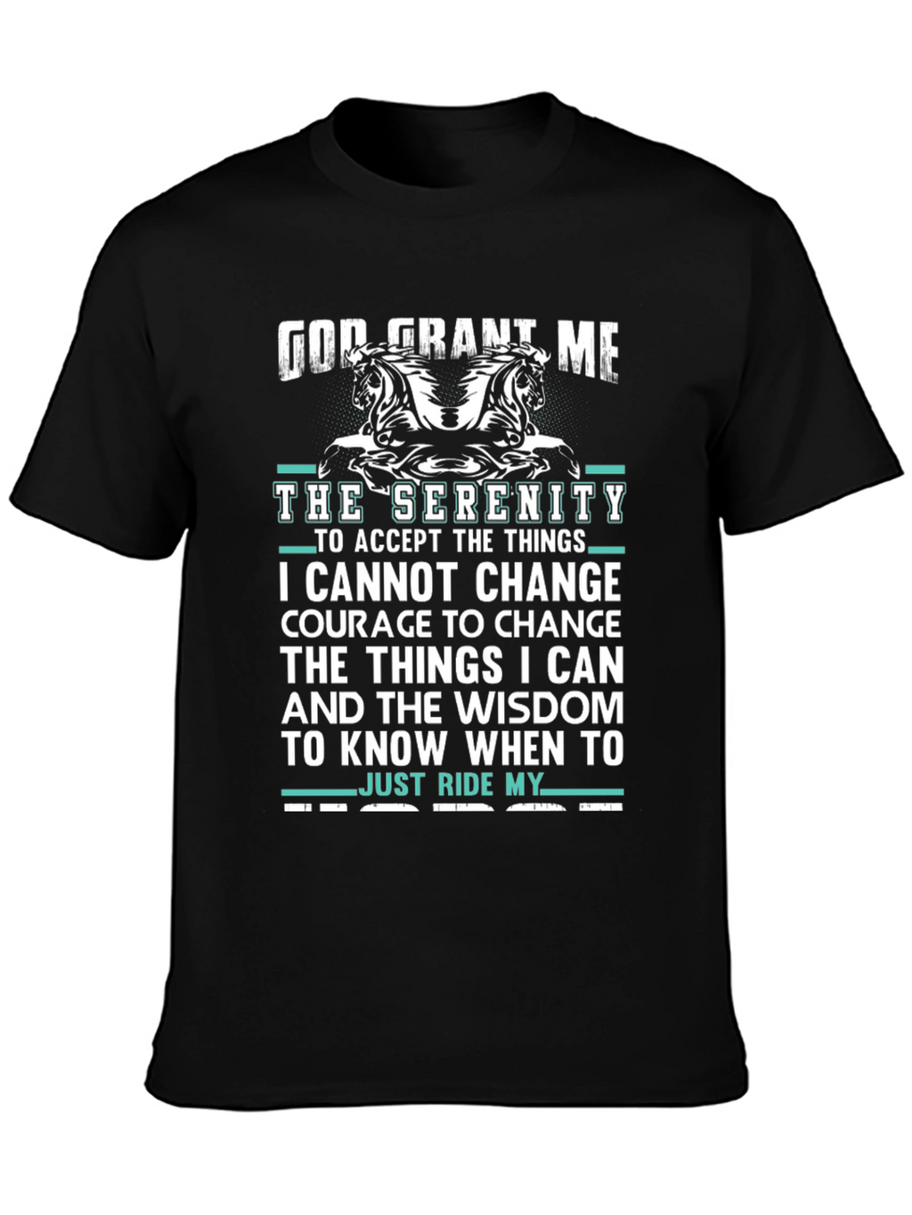 Serenity Prayer Horse Lover T-Shirt