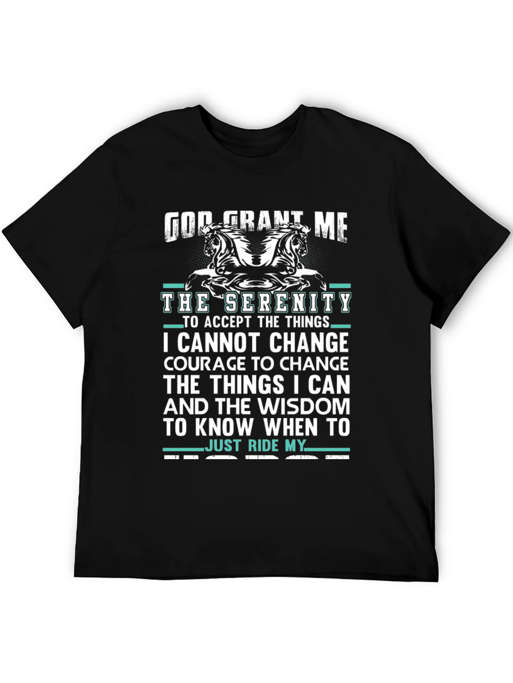 Serenity Prayer Horse Lover T-Shirt