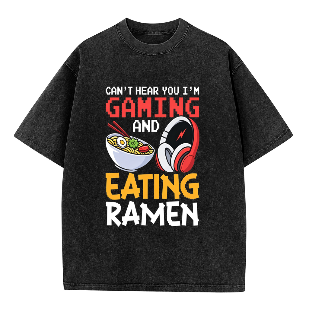 Can't Hear You I'm Gaming And Eating Ramen Pixel Art