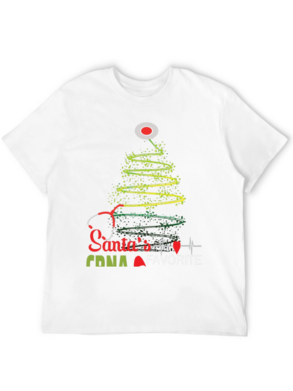 Santas Favorite CNA Christmas Tree Stethoscope T-Shirt