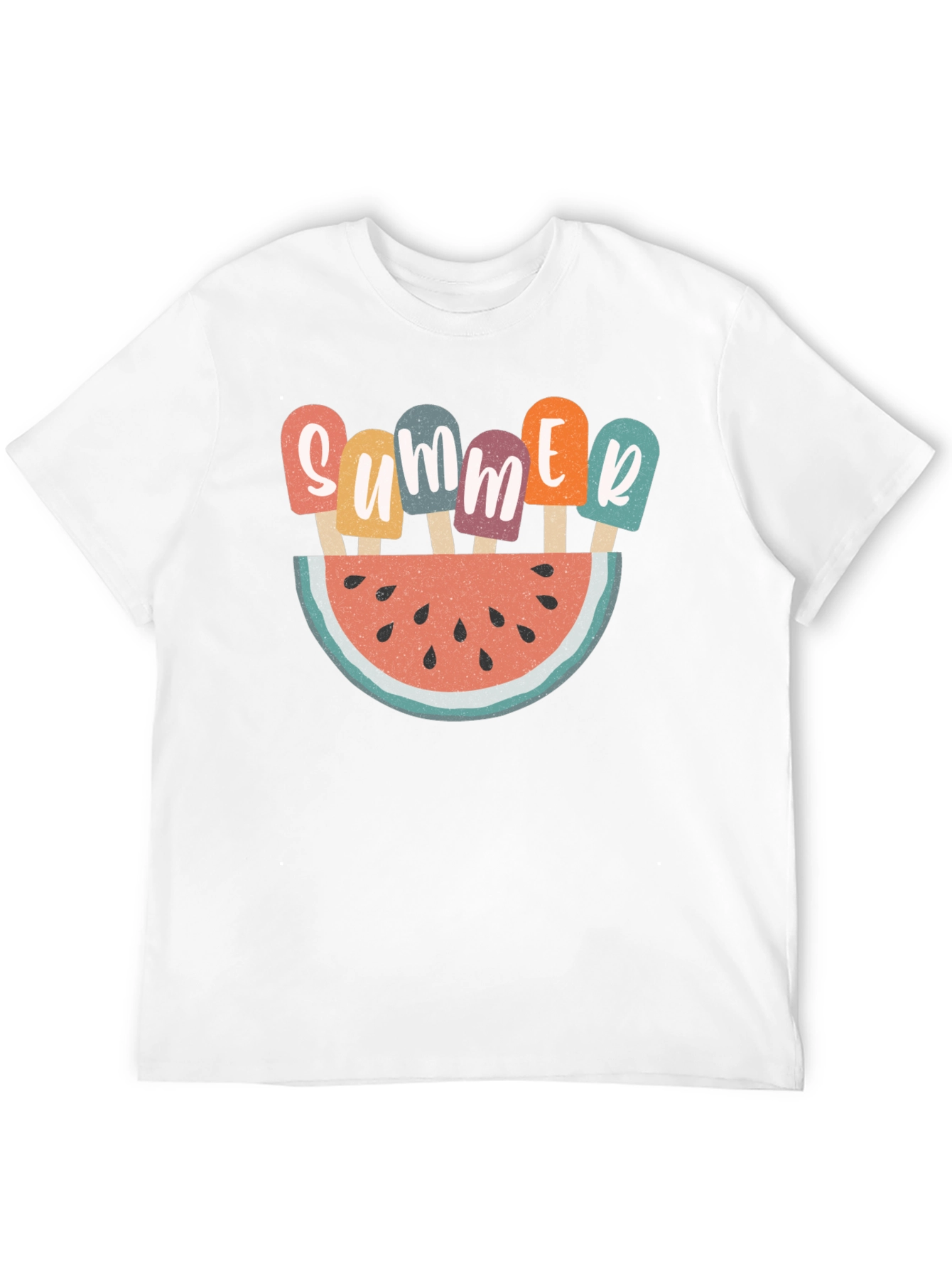 Summer Watermelon Popsicle Graphic T-Shirt