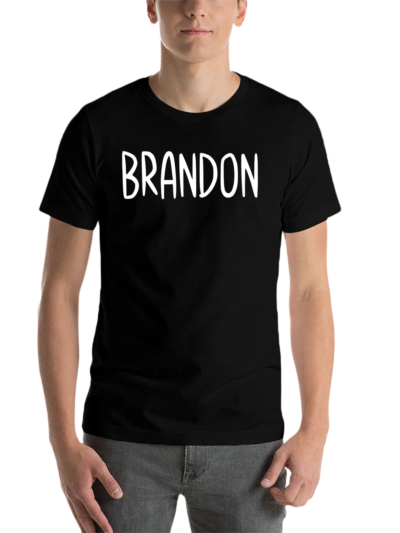 Brandon T-Shirt - Black Crew Neck Tee