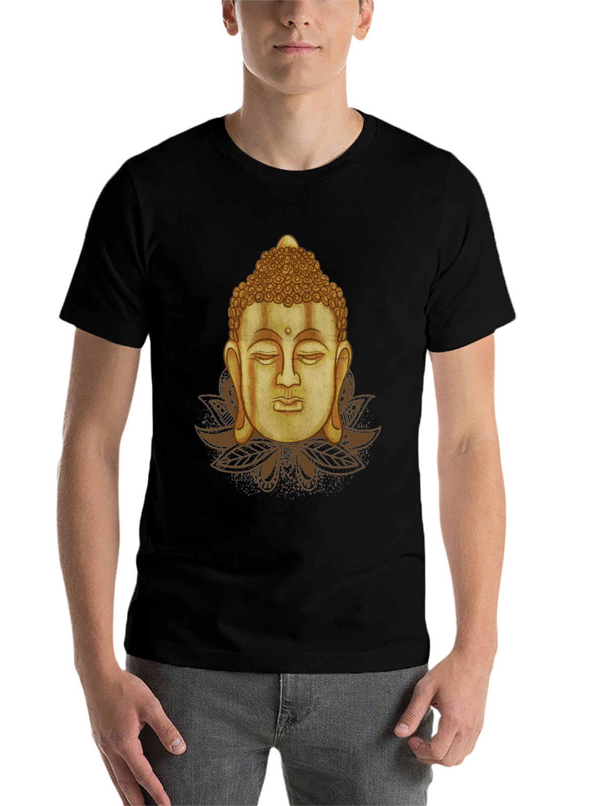 Buddha Graphic Black T-Shirt
