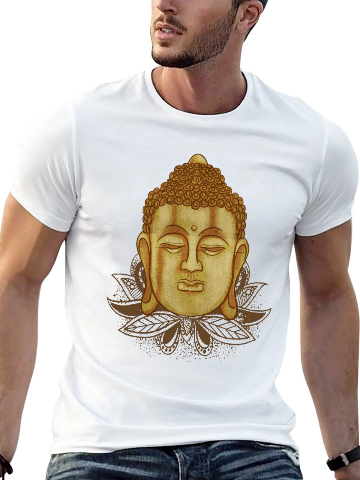 Buddha Graphic Black T-Shirt