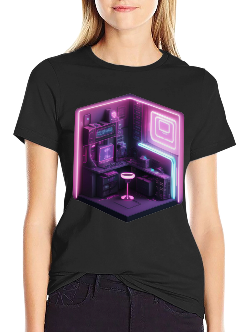 Neon Cyberpunk Gamer T-Shirt