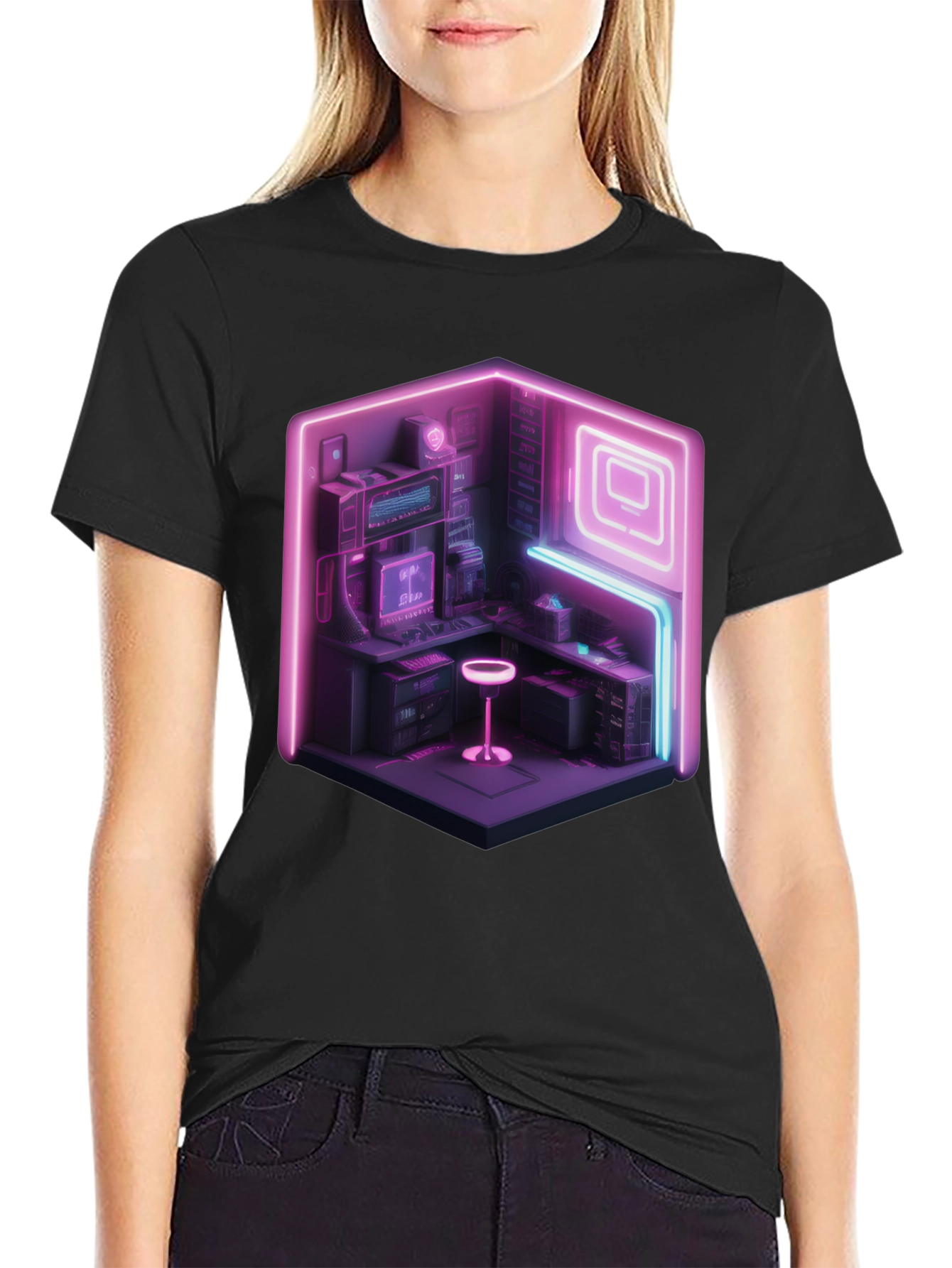 Neon Cyberpunk Gamer T-Shirt