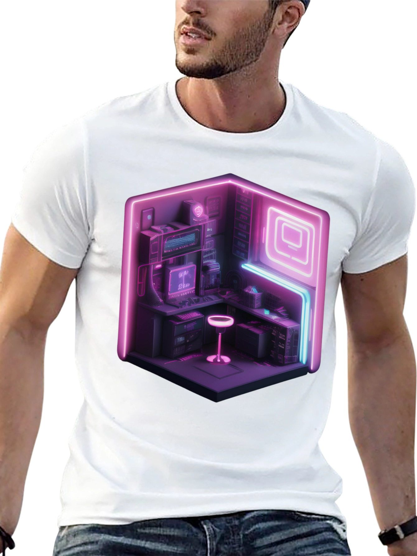Neon Cyberpunk Gamer T-Shirt
