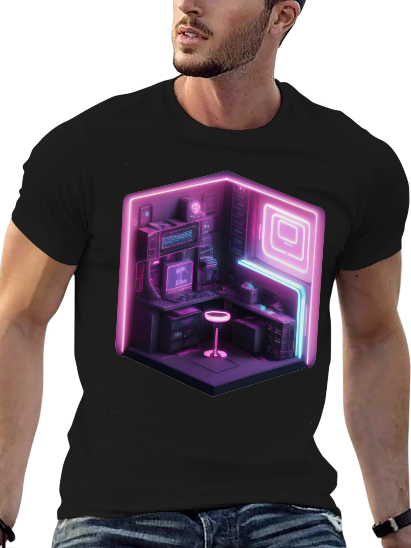 Neon Cyberpunk Gamer T-Shirt