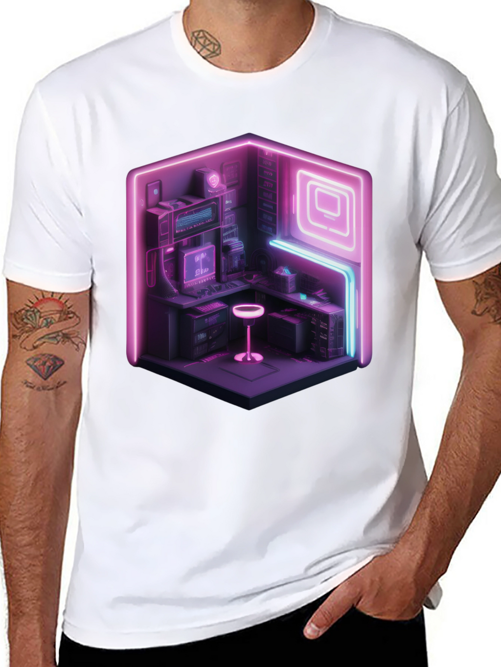 Neon Cyberpunk Gamer T-Shirt