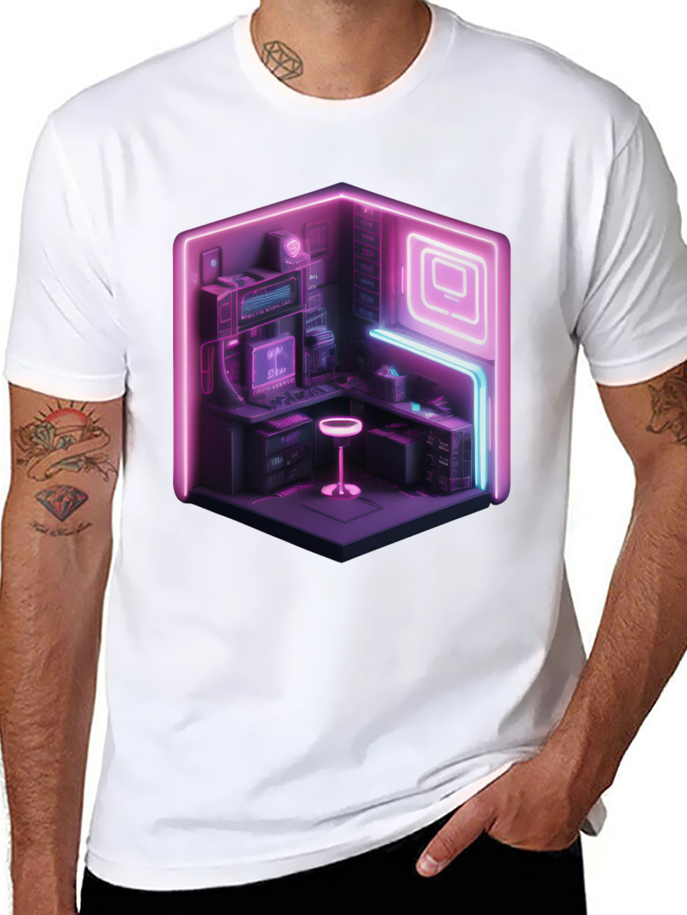 Neon Cyberpunk Gamer T-Shirt