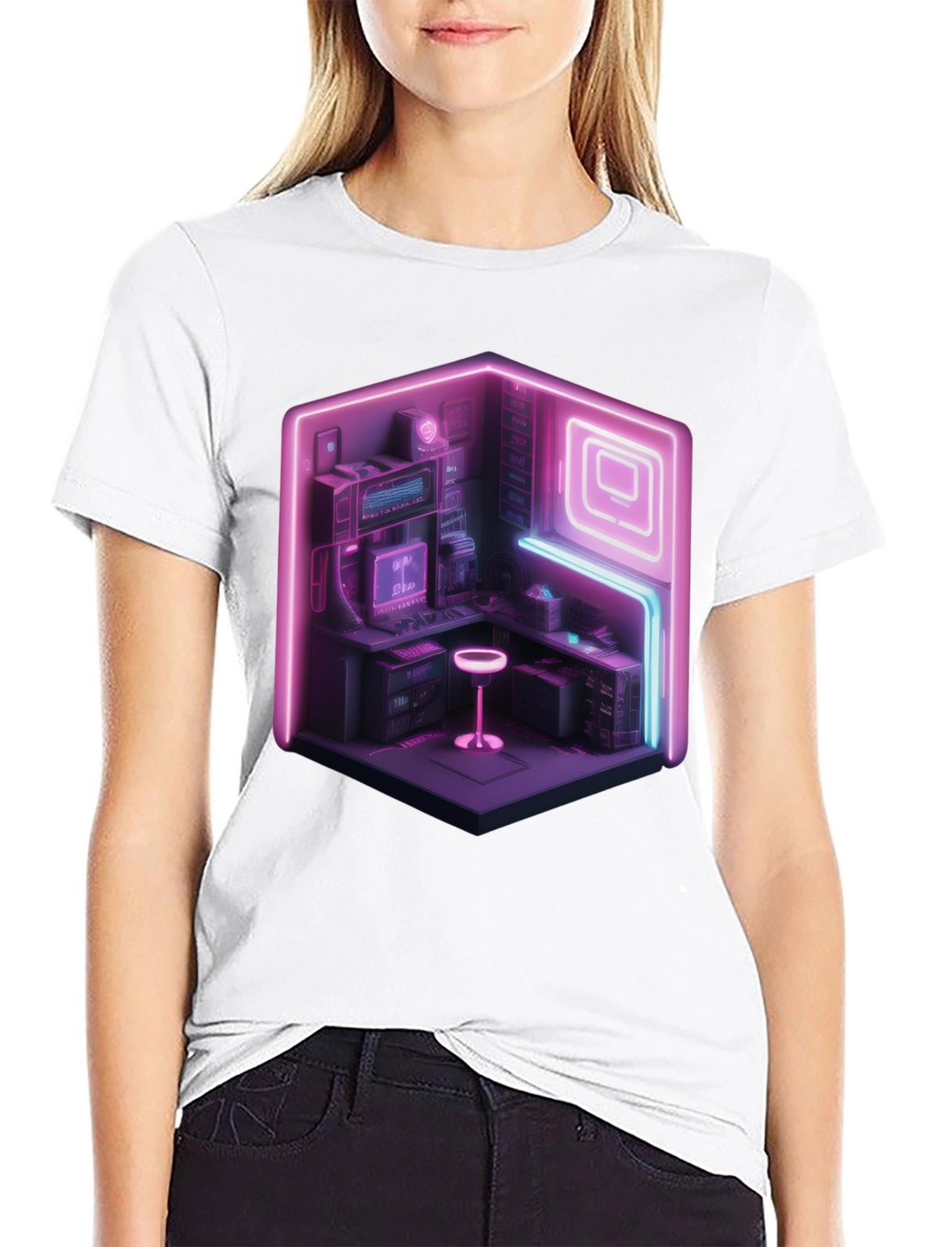 Neon Cyberpunk Gamer T-Shirt
