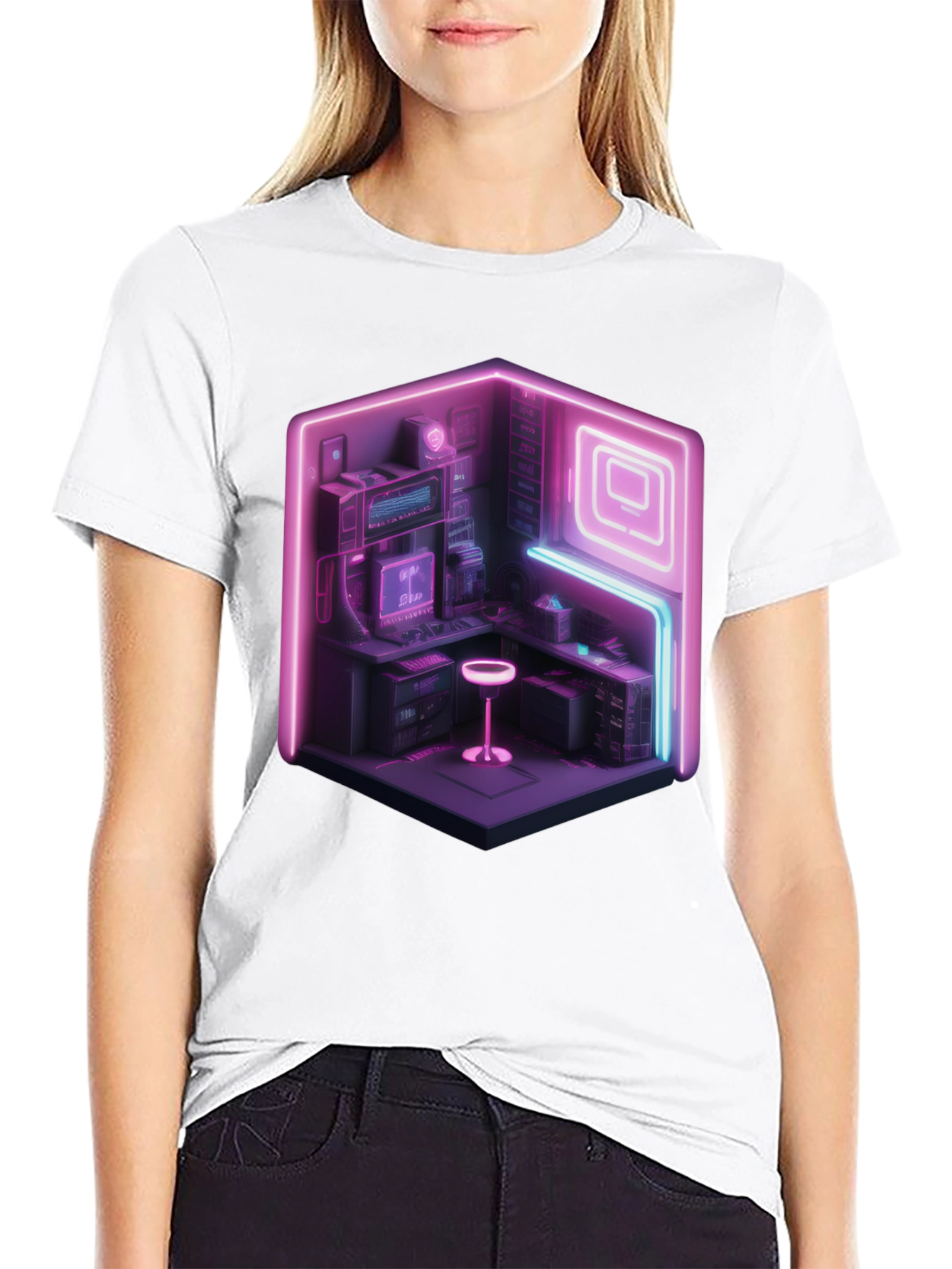Neon Cyberpunk Gamer T-Shirt