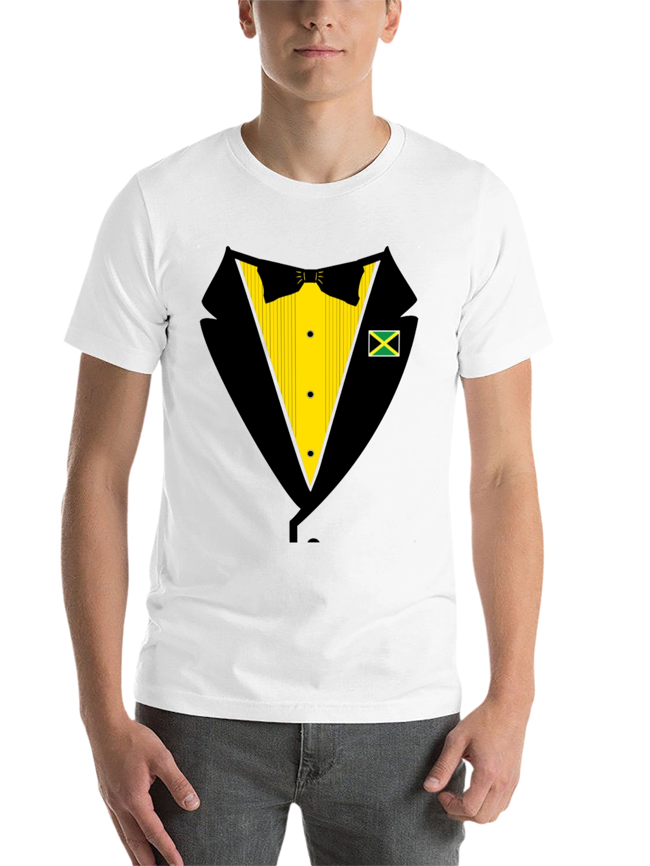 Jamaica Tuxedo T-Shirt - Fun Party Top