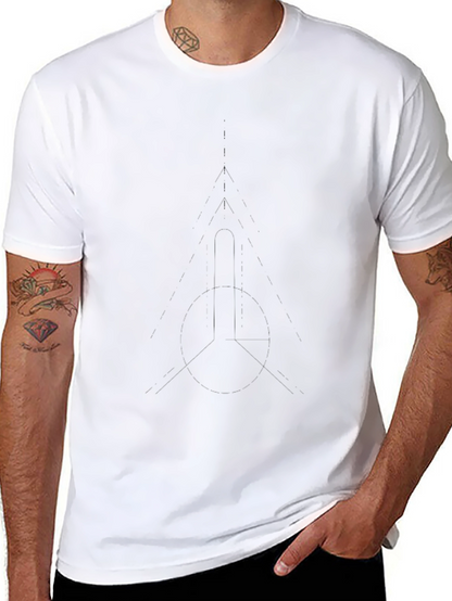 Mens Solid Black Crew Neck T-Shirt