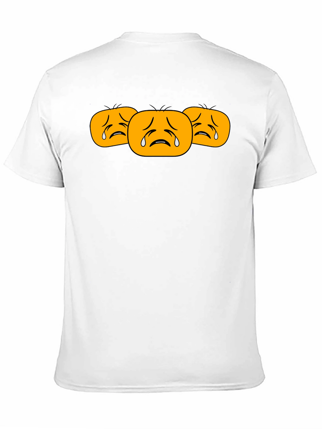 Sad Emoji T-Shirt - Black Cotton Tee