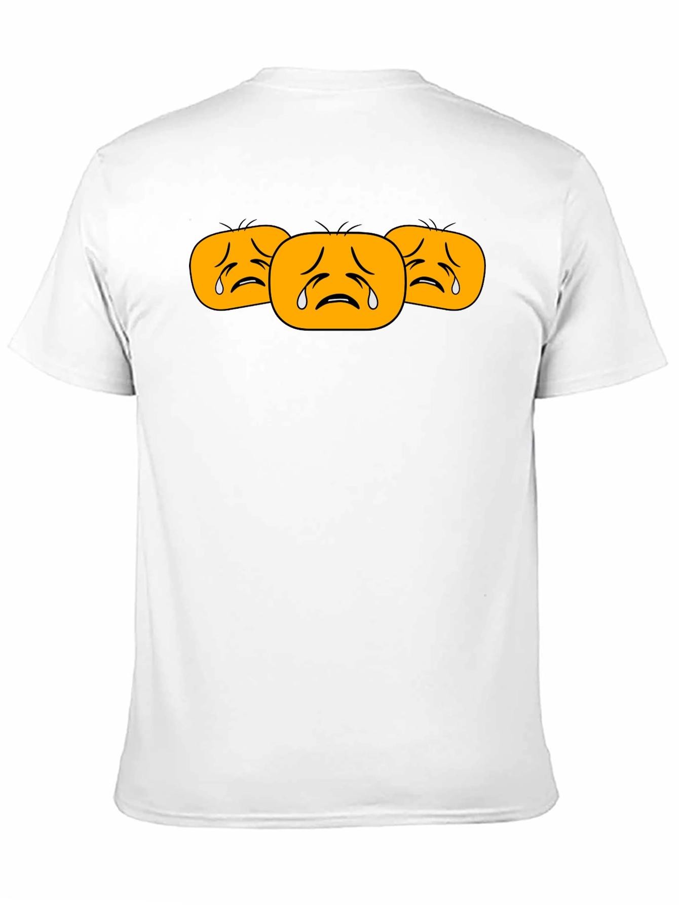Sad Emoji T-Shirt - Black Cotton Tee