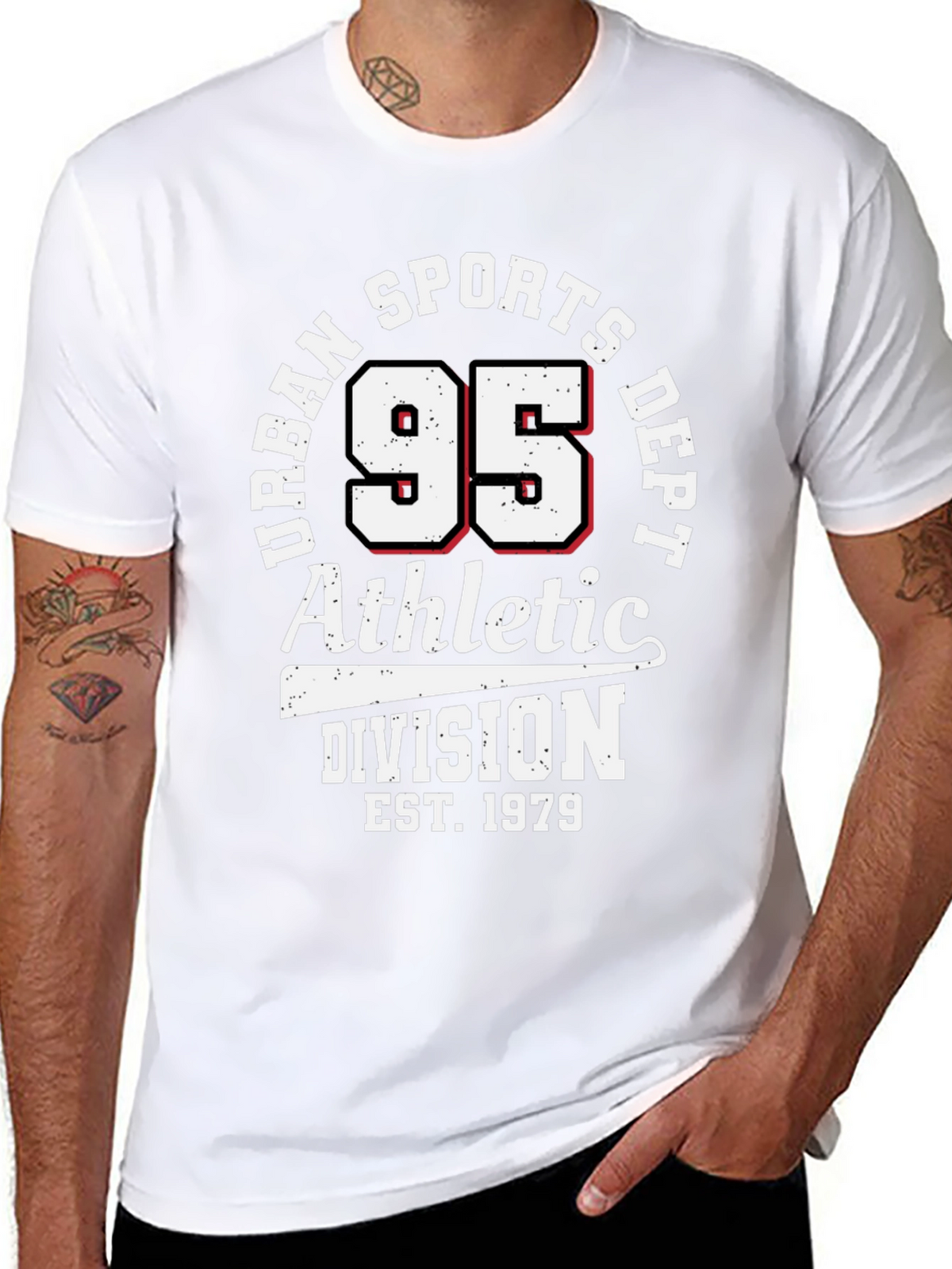 Urban Sports Dept. 95 Athletic Division Black T-Shirt