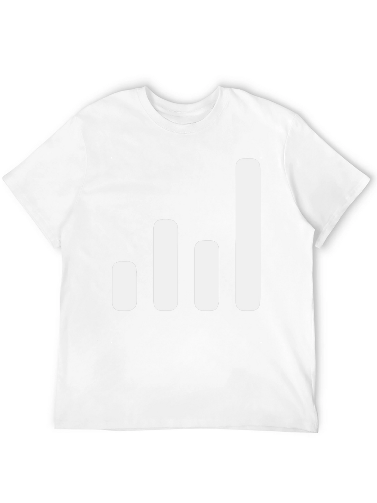 Signal Strength Graphic Tee - Black Cotton Blend T-Shirt