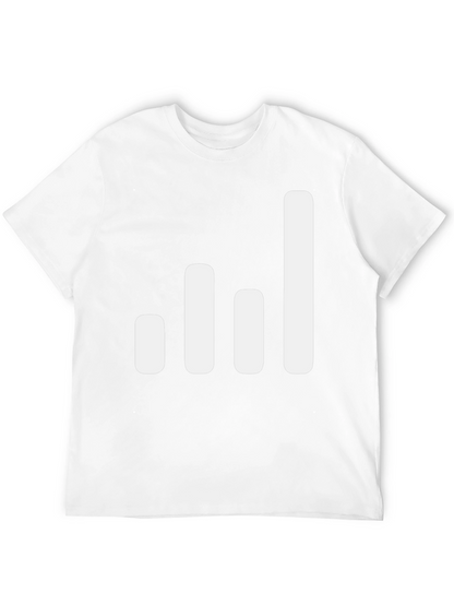 Signal Strength Graphic Tee - Black Cotton Blend T-Shirt