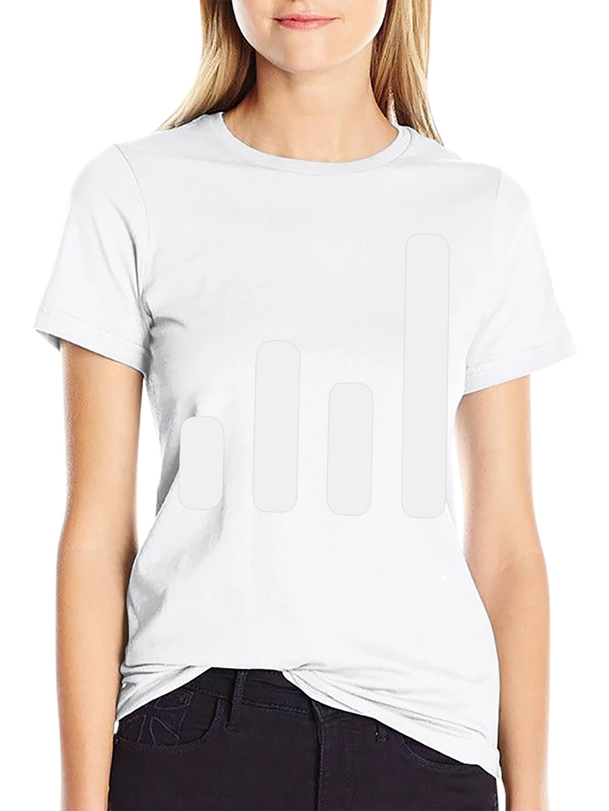 Signal Strength Graphic Tee - Black Cotton Blend T-Shirt