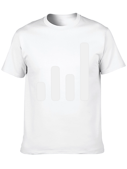 Signal Strength Graphic Tee - Black Cotton Blend T-Shirt