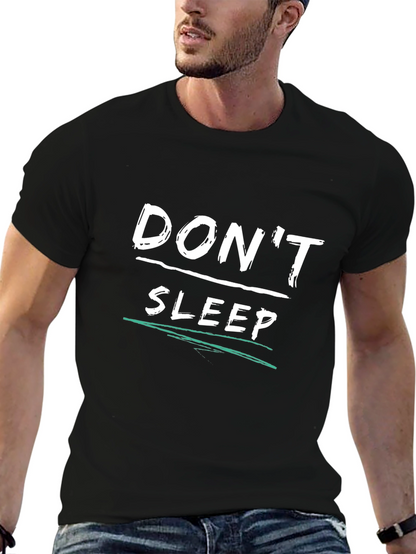 Dont Sleep Graphic T-Shirt - Black