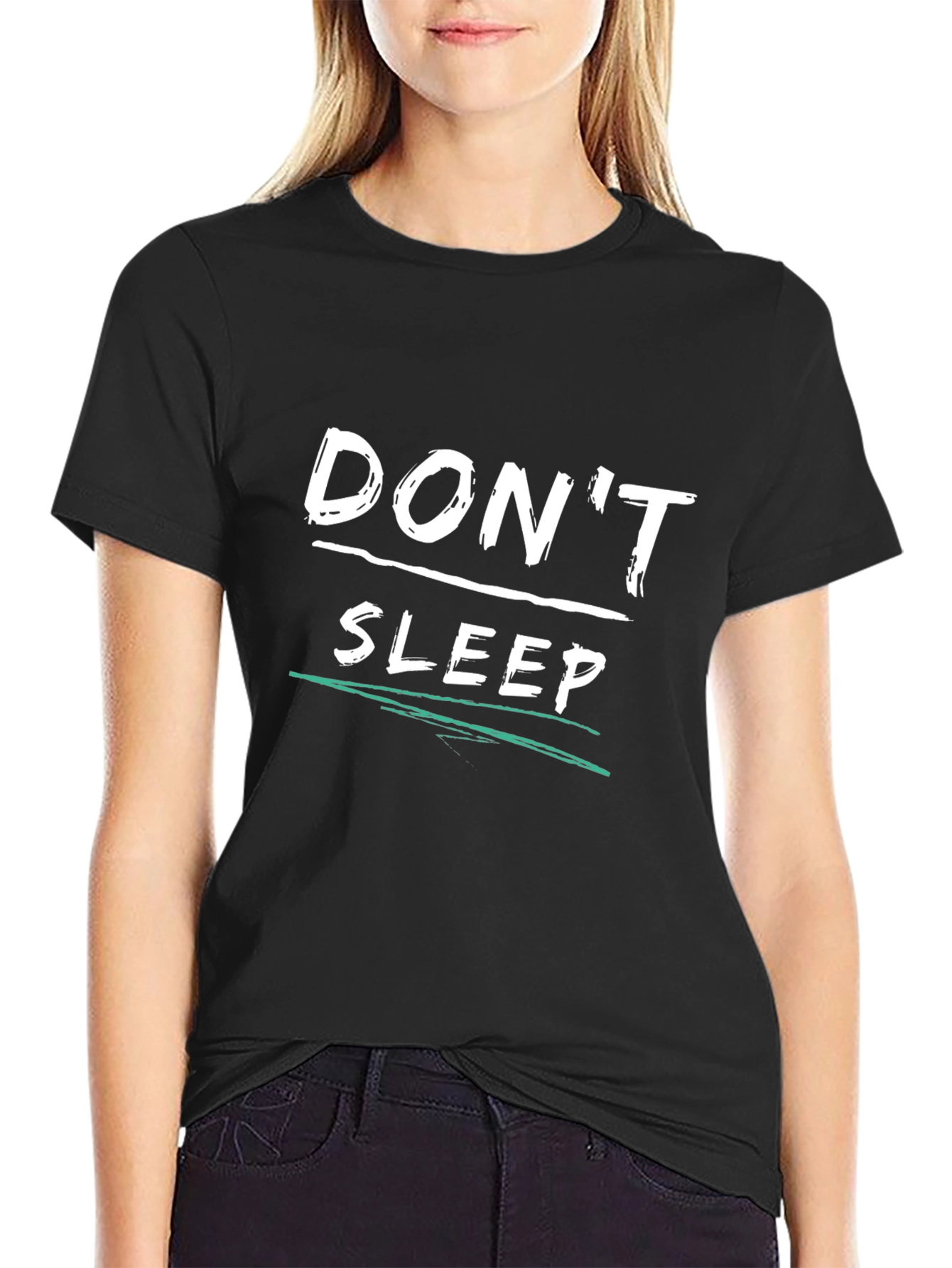 Dont Sleep Graphic T-Shirt - Black