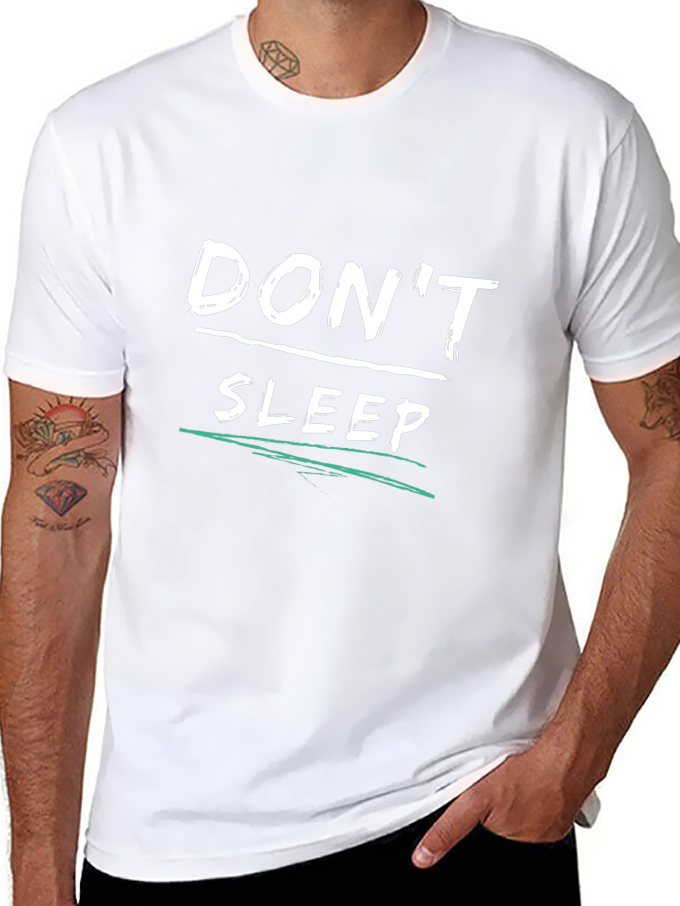 Dont Sleep Graphic T-Shirt - Black