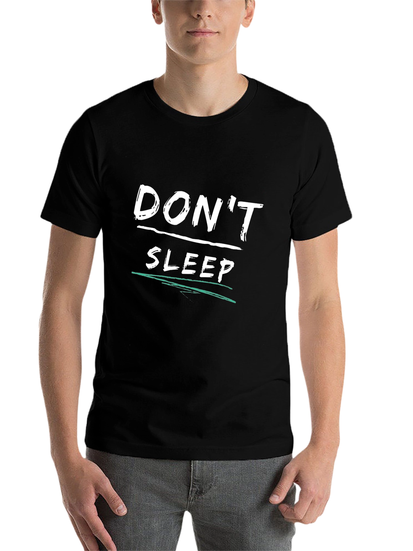 Dont Sleep Graphic T-Shirt - Black
