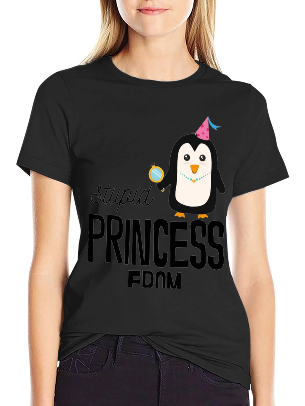 Stupid Princess Penguin Tee - Unisex