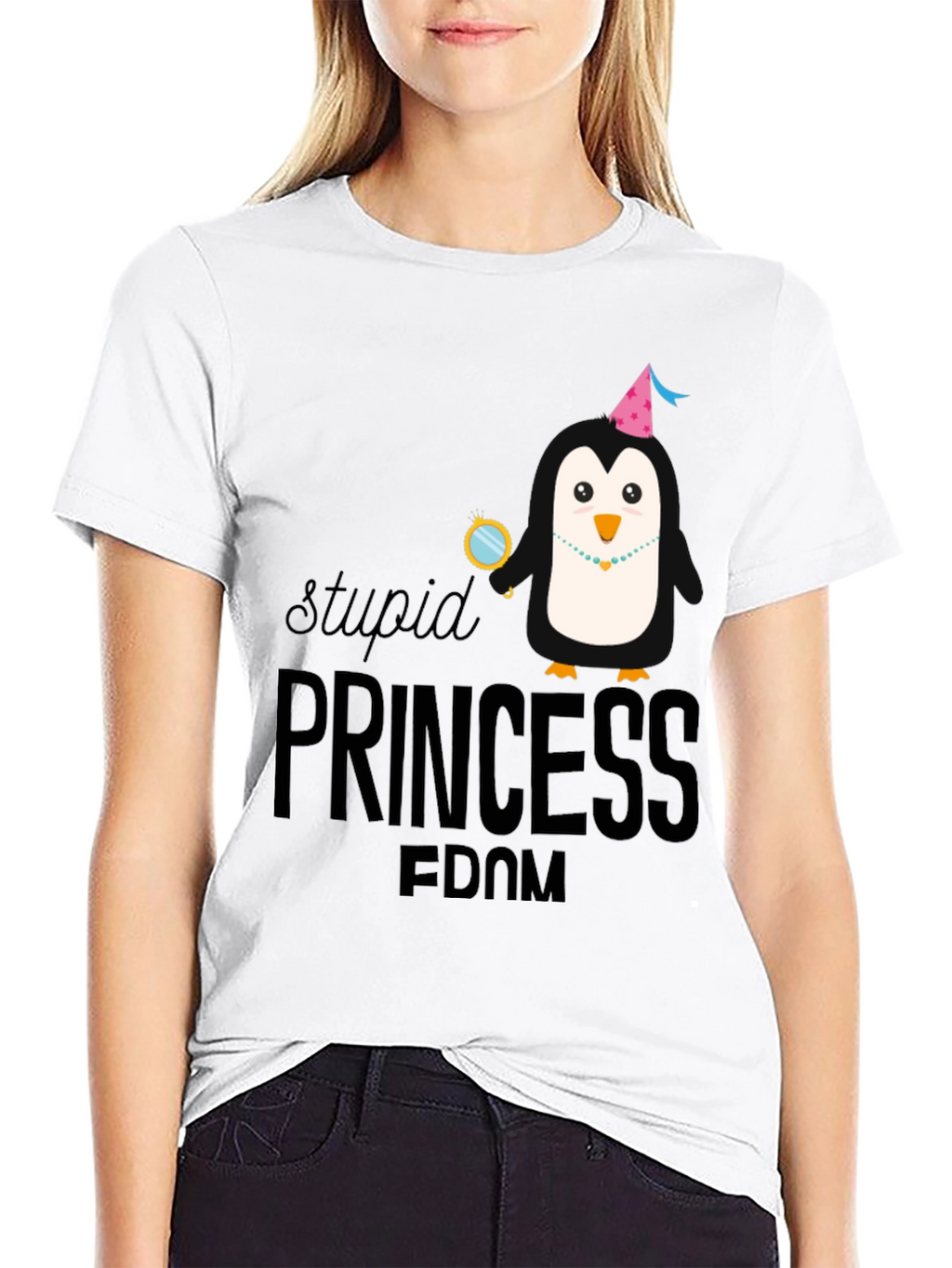 Stupid Princess Penguin Tee - Unisex