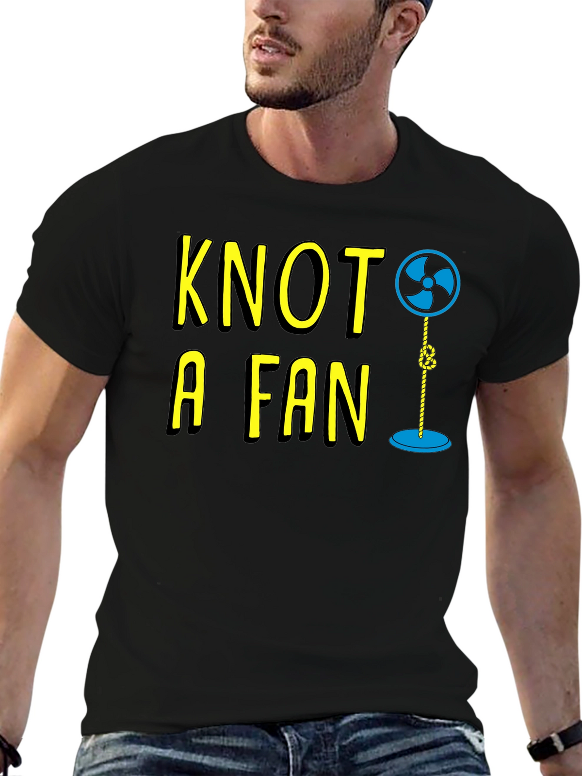 Knot A Fan Funny Graphic T-Shirt