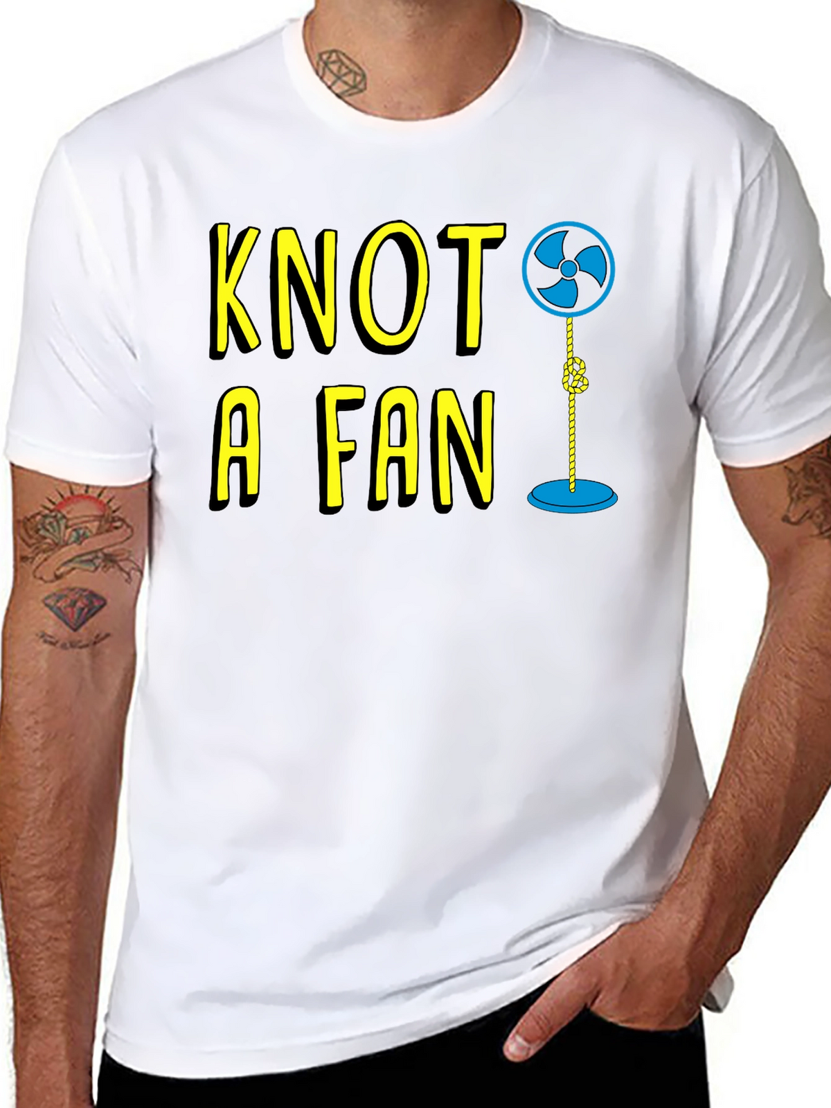 Knot A Fan Funny Graphic T-Shirt
