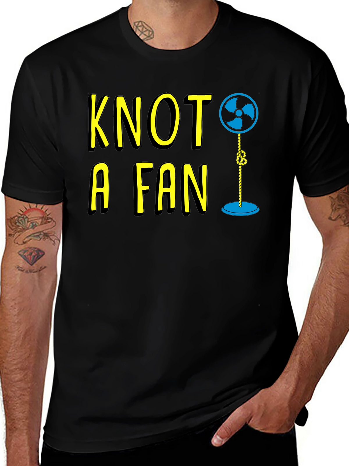 Knot A Fan Funny Graphic T-Shirt