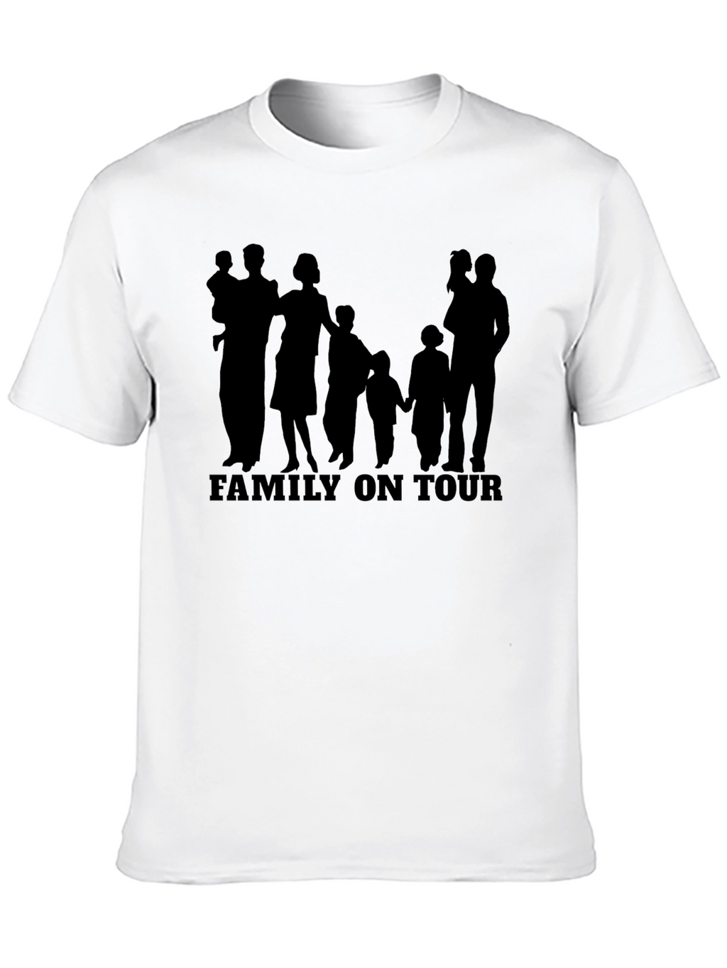 Family On Tour Graphic T-Shirt - Stylish Black Tee