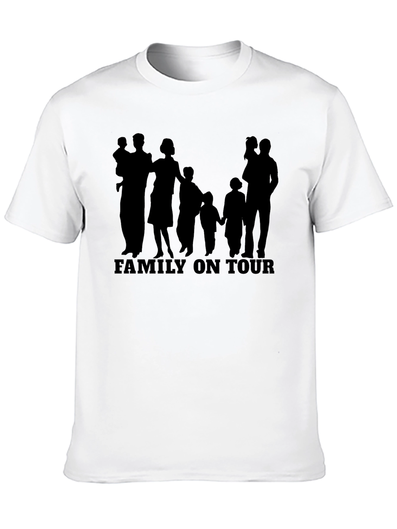 Family On Tour Graphic T-Shirt - Stylish Black Tee