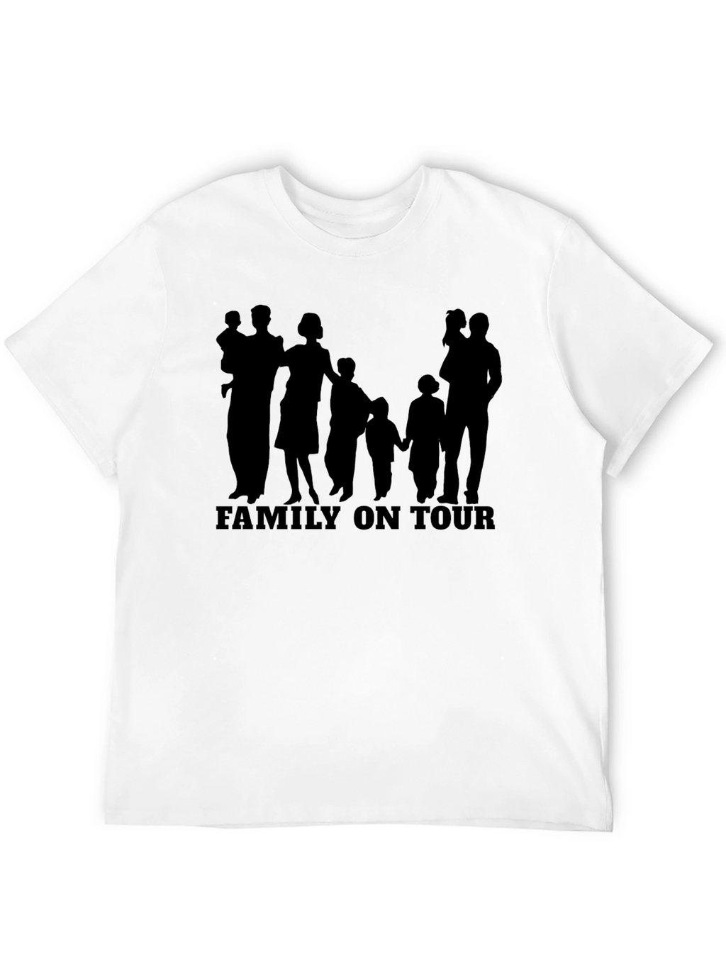 Family On Tour Graphic T-Shirt - Stylish Black Tee