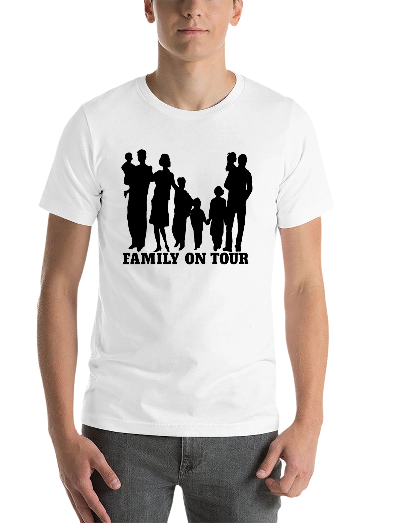 Family On Tour Graphic T-Shirt - Stylish Black Tee