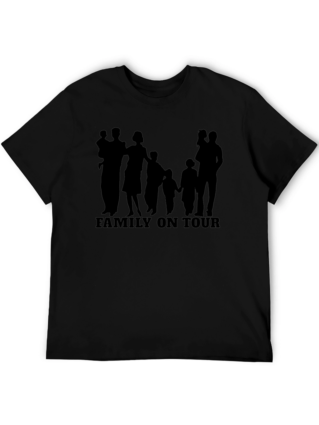 Family On Tour Graphic T-Shirt - Stylish Black Tee
