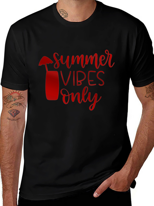 Summer Vibes Only Black Tee